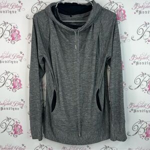 Prana sweater pull over Heathered Gray Apparel stretchy hippie yoga comfy